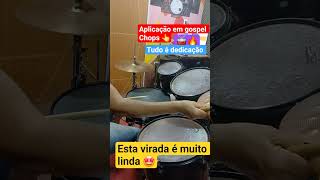 gospel Chops 👀🔥 virada top #bateristagospel #drummer#bateristainiciante#baterasbeat#groovenaigreja