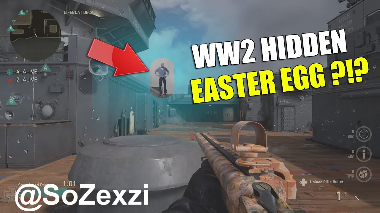 SECRET WW2 EASTER EGG?!? (HIDDEN WW2 EASTER EGG) WW2 GLITCH