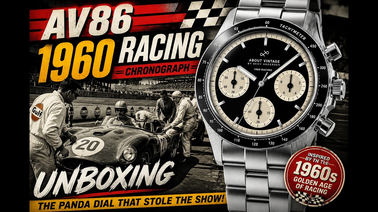 AV86 1960 Racing Chronograph Unboxing | The Panda Dial That Stole
