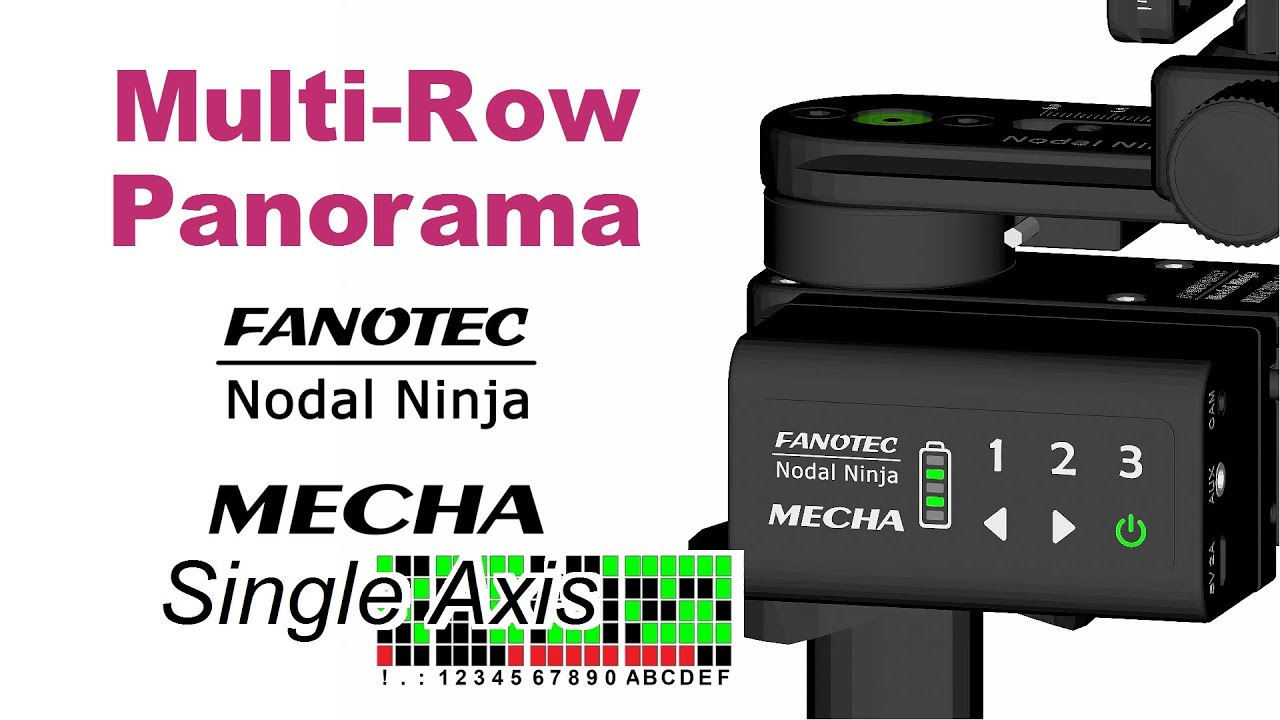 How To Make Multi-Row Spherical 360° Panoramas Using ONE MECHA Single Axis Rotator