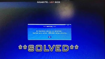 No bootable device is detected #part2