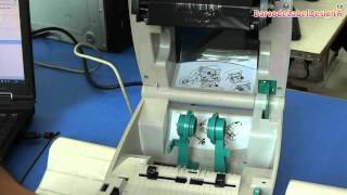 Change or adjust roll in Zebra Barcode Printer