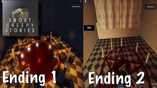 Short Creepy Stories [Night Cleaner] Ending 1 & 2 - Roblox