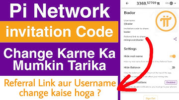 how to change pi invitation code l how to change pi username Hindi l pi referral code change urdu