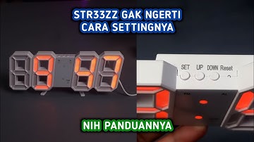 Cara Mudah Setting Jam Digital Aestetic