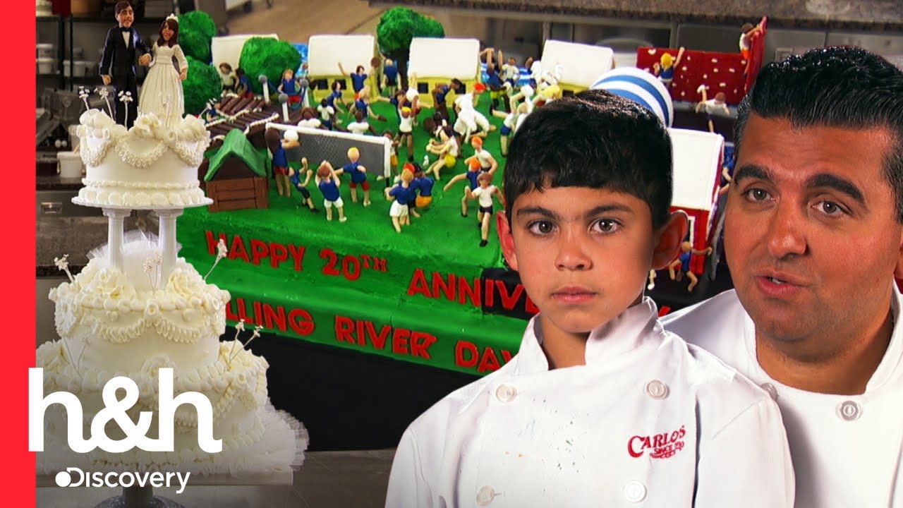 ¡Buddy hace un pastel tradicional dentro de otro pastel! Cake Boss