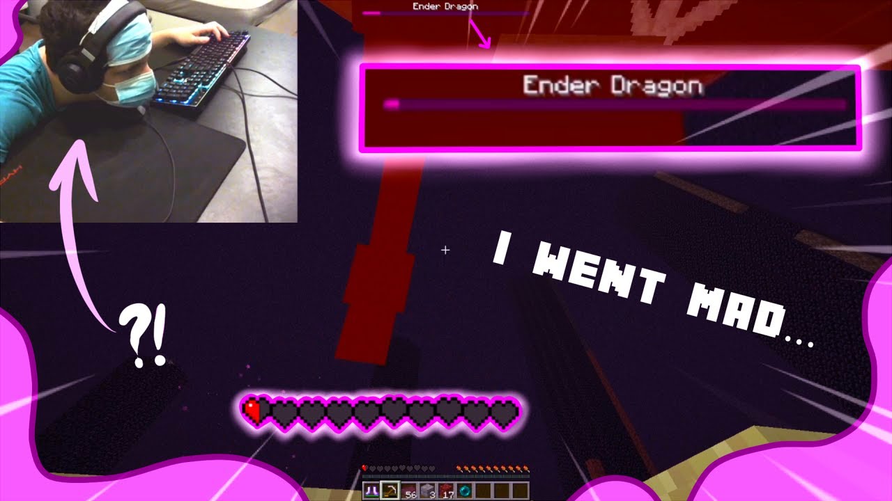 beating minecraft with my head