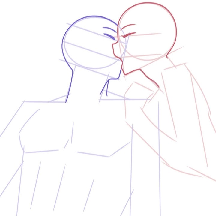 How to Draw People Kissing 🙈 Sexy Couple Poses 