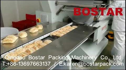 Buns Packaging Line Bun Packing Machine Burger Bun Flow Pack Machine for Specially PE Film Package