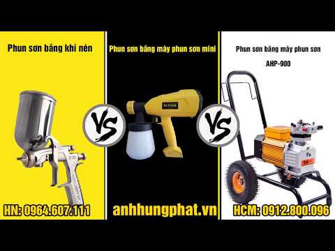 Video Súng phun sơn và máy phun sơn đời mới, cái nào nhanh... - youtube
