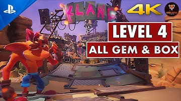 PS5 Crash Bandicoot 4 - All Boxes and Hidden Gem Level 4 CRASH COMPACTOR AMAZING