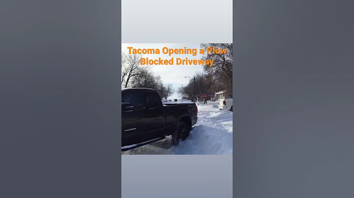 How to open a plow blocked driveway