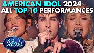 ALL AMERICAN IDOL TOP 10 PERFORMANCES 2024 | Idols Global