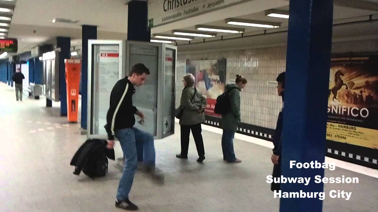 Footbag Freestyle Subway Session | Hamburg Hacky Sack | Hamburg Footkings