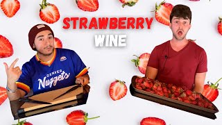How To Make Strawberry Wine | Fruit + Lemon Juice + Black Tea