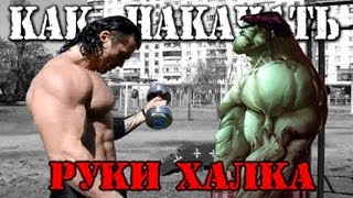 КАК Накачать РУКИ ХАЛКА? (бицепсы & трицепсы)(http://fit4life.ru/xxx/podarki.html ПРОГРАММА ТРЕНИРОВОК для ВАС ОРИГИНАЛ СТАТЬИ: ..., 2012-08-08T08:42:00.000Z)