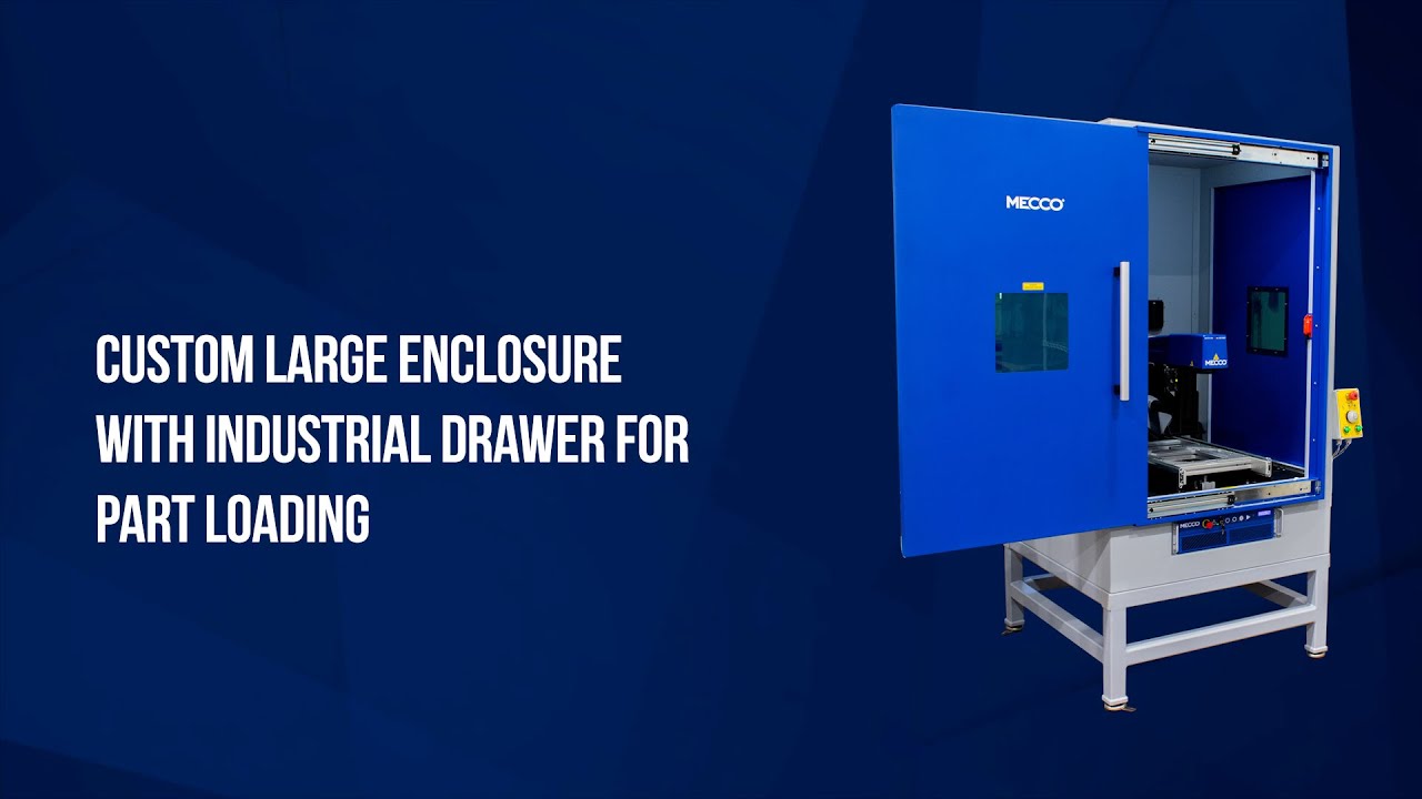 Custom Large Enclosure with Industrial Drawer for Part Loading - YouTube