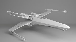 How To Model A HighPoly X Wing in Blender - Part 4