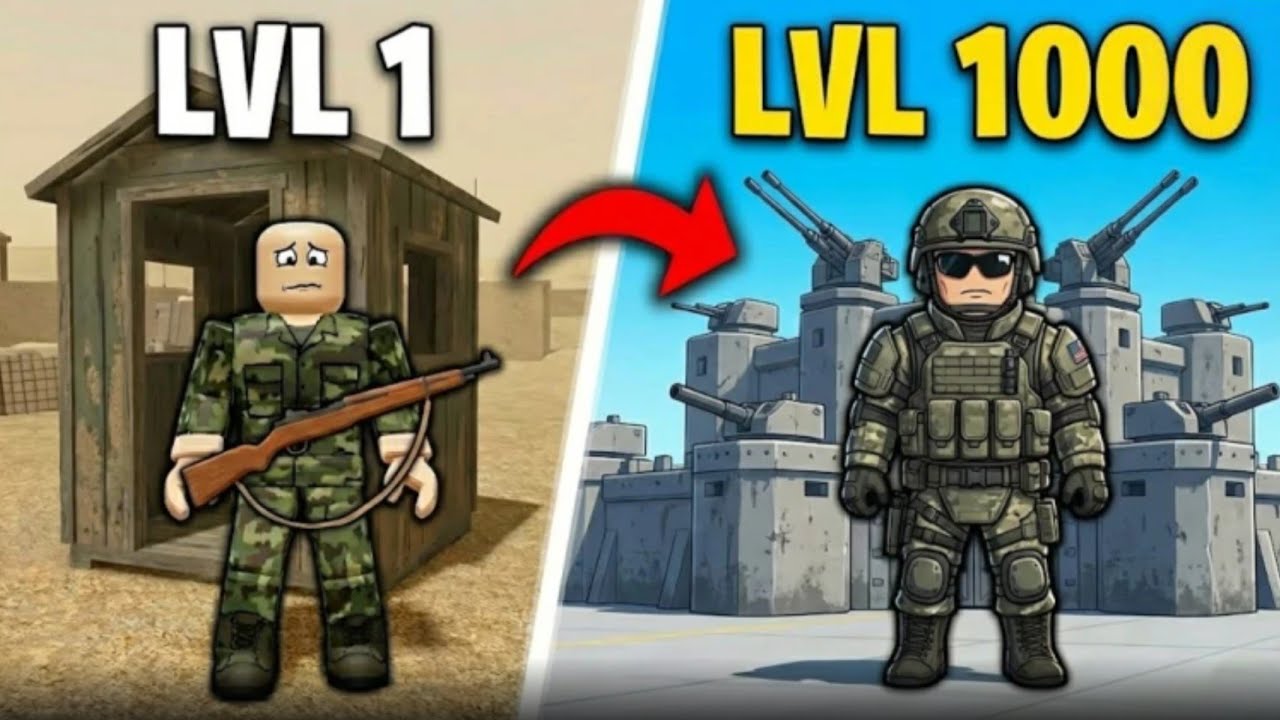 LVL 1 Vs LVL 1000 SOLDIERS IN ROBLOX |Tecsaan Gamerz| - YouTube