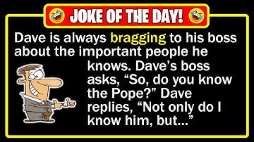 🤣 BEST JOKE OF THE DAY! - Dave, the office social butterfly, always bragged about... | Funny Jokes