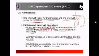 USCI module in I2C mode