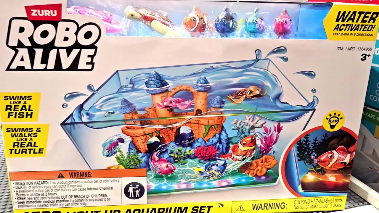 ZURU ROBO ALIVE SWIMS LIKE A REAL FISH - SWIMS & WALKS LIKE