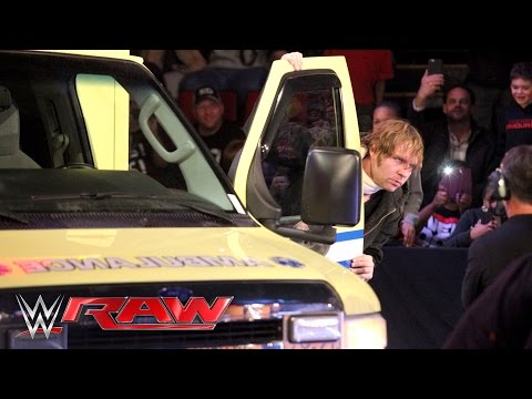 An injured Dean Ambrose retaliates against Brock Lesnar: Raw, February 22, 2016