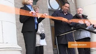 Carnegie Library Reading Room: Ribbon-cutting ceremony