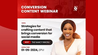 Conversion Content Webinar