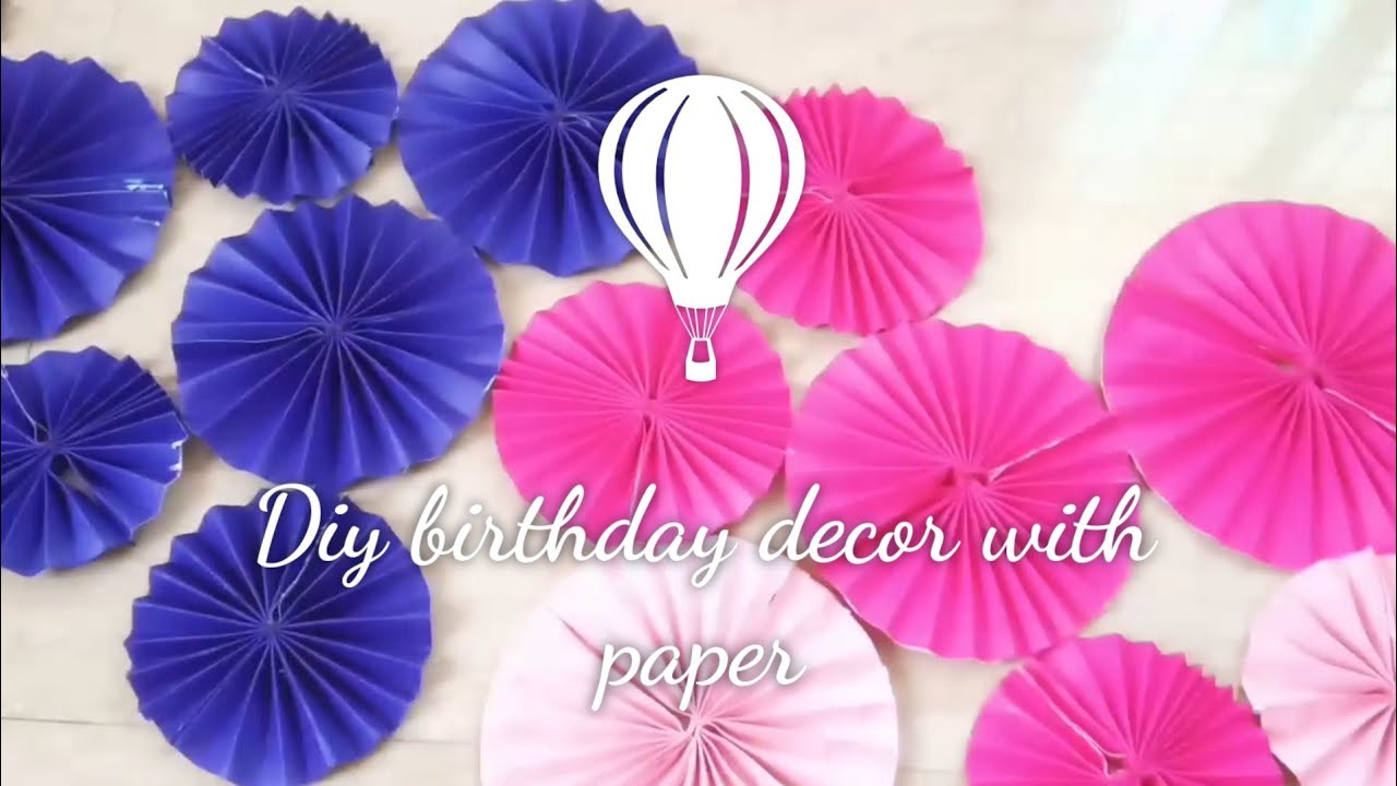 DIY Birthday Decoration ideas at home Easy Paper Craft for Birthday