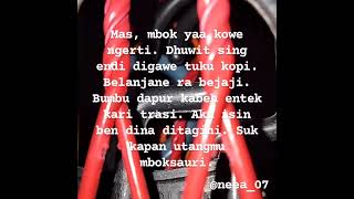 Lirik Jamu Pegel Mlarat Cover Nea