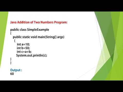 Java Addition of Two Number Program | Java Program to Find Sum of 2 Numbers |Java Basic Program