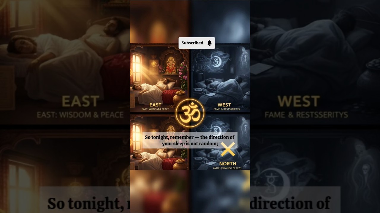 🕉  Are You Sleeping in the Right Direction? 🕉️ Vedic Science of Sleep & Energy Explained! 