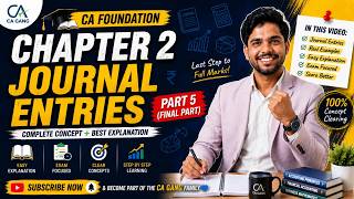 Accounting Process | Accounts Chapter 2 | Part 5 | CA Foundation Accounts | Accounting Process