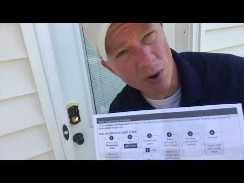 How to program user codes on Schlage BE375 deadbolt