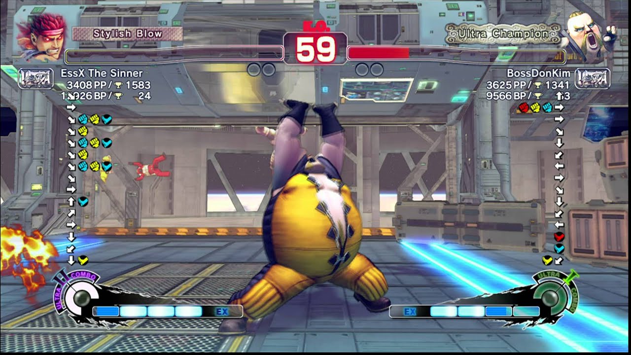 USFIV~ Evil Ryu (Essx The Sinner) vs.  Rufus (BossDonKim) HD