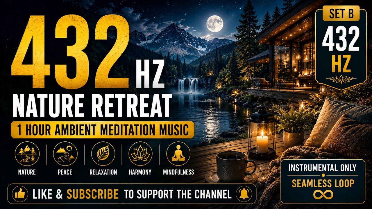 HJ - 432 Hz Mountain Serenity | 1 Hour Ambient Meditation Music