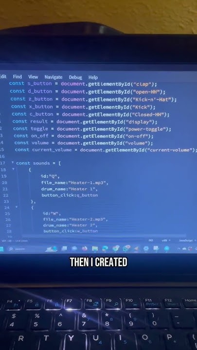 Beginner JavaScript Project: Drum Pad Tutorial! #javascript #website # ...
