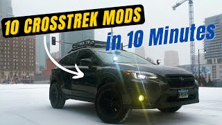 TEN Crosstrek Modifications in 10 Minutes  | Subaru XV Upgrades Performance Mods