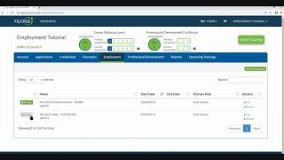 Ohio Professional Registry Employment Wizard Tutorial