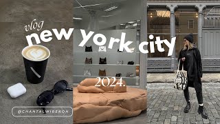 nyc vlog | winter shopping in soho, cafe hopping and the cutest champagne bar