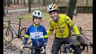 Cycling - Wout van Aert in action... his last training before cyclo-cross debut in Mol the 23th dec