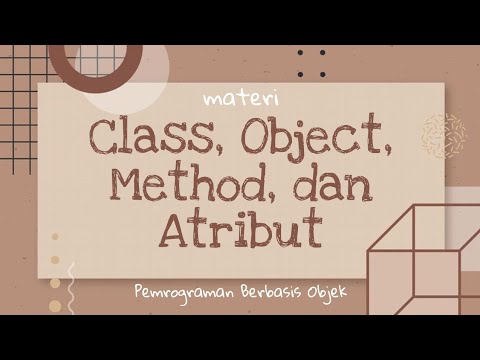 #1 Materi Class, Object, Method, dan Atribut | | Pemrograman Java menggunakan Netbeans