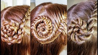 3 Flower Braid Ho To Flower Braid Updos Cute Girls Hairstyles