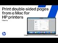 Print duplex pages manually in macOS | HP printers