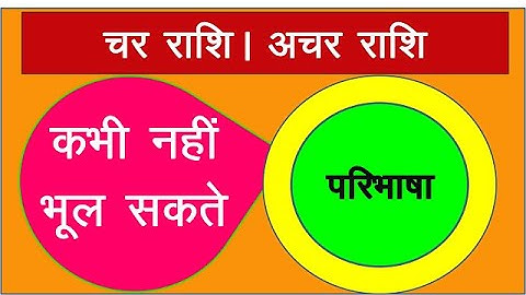 चर और अचर राशि की परिभाषा | definition of constant and variable.