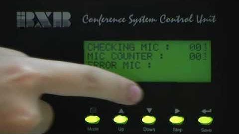 Mic Checking Mode Settings-Result of Test-BXB FCS Series digital conference system