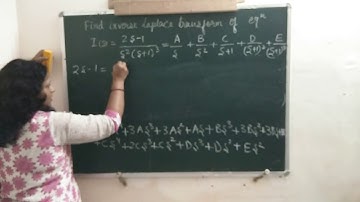 inverse laplace transform with partial fraction: example