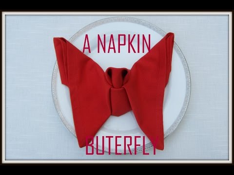 Napkin Folding : Butterfly