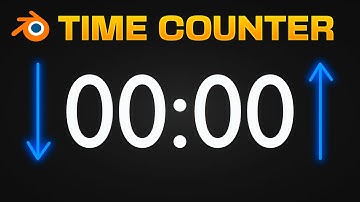 How to Make a TIME COUNTER in Blender - Geometry Nodes